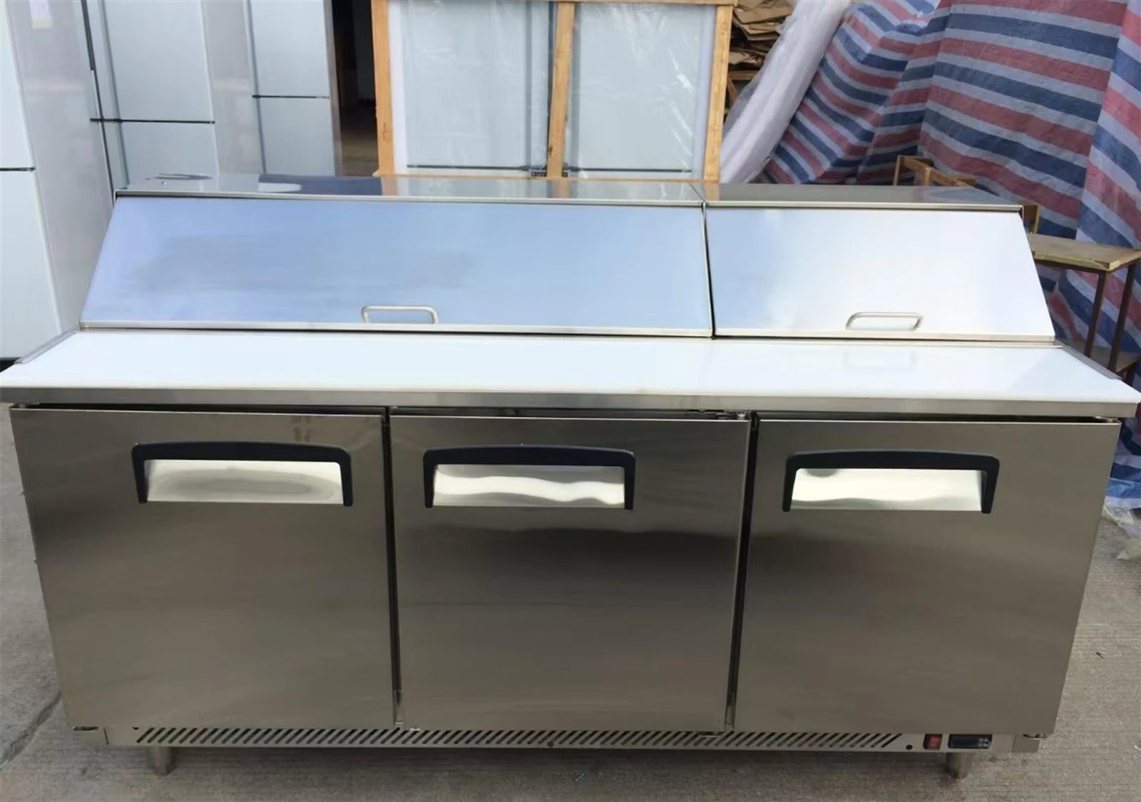 Three Door Salad Counter Three Door Salad Counter