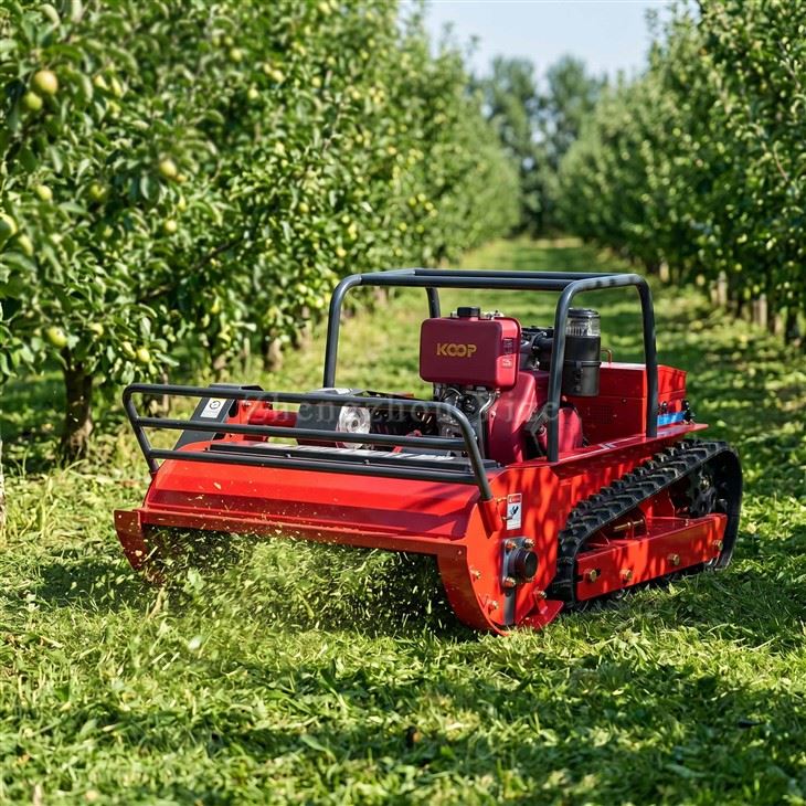 Remote Control Mower For Rubber Plantation